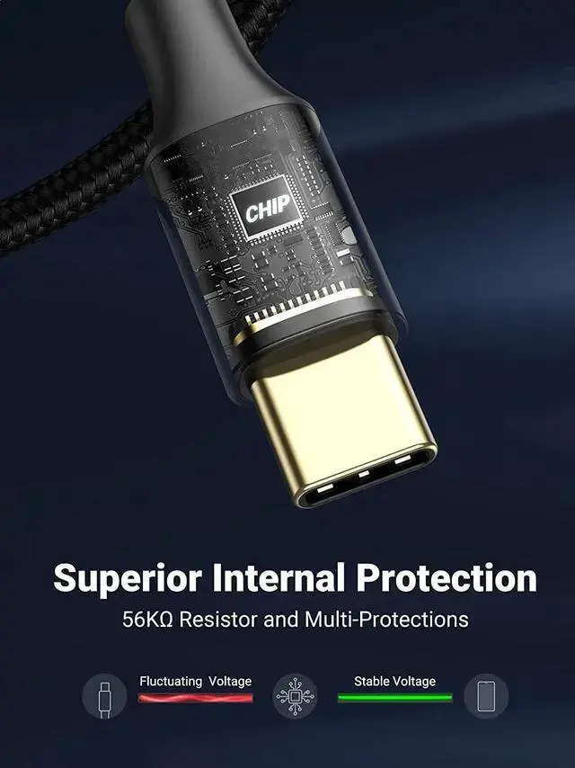Alt view image 5 of 7 - USB Cable WISDUM USB C Cable 3.0 Fast Charging - USB A to USB C Cable 5Gbps Fast Data Transfer Nylon Braided Type C Charger Cord Compatible with Galaxy S21 S20 Note 20 V30 G6 Mini 6 Switch 3FT