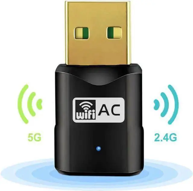 Main image of Wireless Adapter WISDUM 600M Mini 2.4G/5.8G Wireless Wifi Receiver AP Transmitter Dual Frequency USB Wireless Network Card