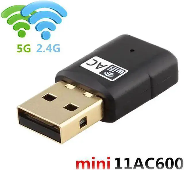 Alt view image 6 of 6 - Wireless Adapter WISDUM 600M Mini 2.4G/5.8G Wireless Wifi Receiver AP Transmitter Dual Frequency USB Wireless Network Card