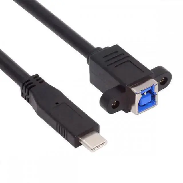 Main image of USB Cable WISDUM USB 3.0 Type-B Female to USB3.0 Type-C Male Cable Extension 5Gbps for Disk SSD Camera Data 30cm