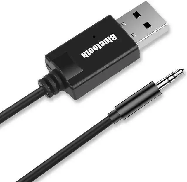 Alt view image 2 of 4 - Wireless Adapter WISDUM Car Bluetooth Adapter Receiver Wireless Stereo Music 3.5mm AUX Jack Audio Receptor Mini USB Bluetooth for Auto Speaker