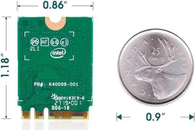 Alt view image 6 of 7 - WISDUM 3000Mbps WiFi 6 M.2 Key E For AX200 Dual Band Wireless Adapter, AX200NGW Bluetooth 5.0 Wi-Fi Network Card, 2.4Ghz/5Ghz, 802.11ac/ax, Support MU-MIMO, OFDMA, Support Windows 10 For Laptop Deskto