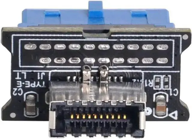 Alt view image 2 of 5 - USB Cable WISDUM USB 3.0 20Pin Header Male to USB 3.1 Front Panel Header Cable Adapter for Motherboard USB Header Adapter
