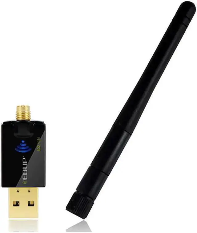 Alt view image 3 of 4 - Wireless Adapter WISDUM EP-MS1559 300Mbps 802.11n USB Wireless Network WiFi Adapter with Antenna USB Ethernet WiFi Receiver Network card Accessory