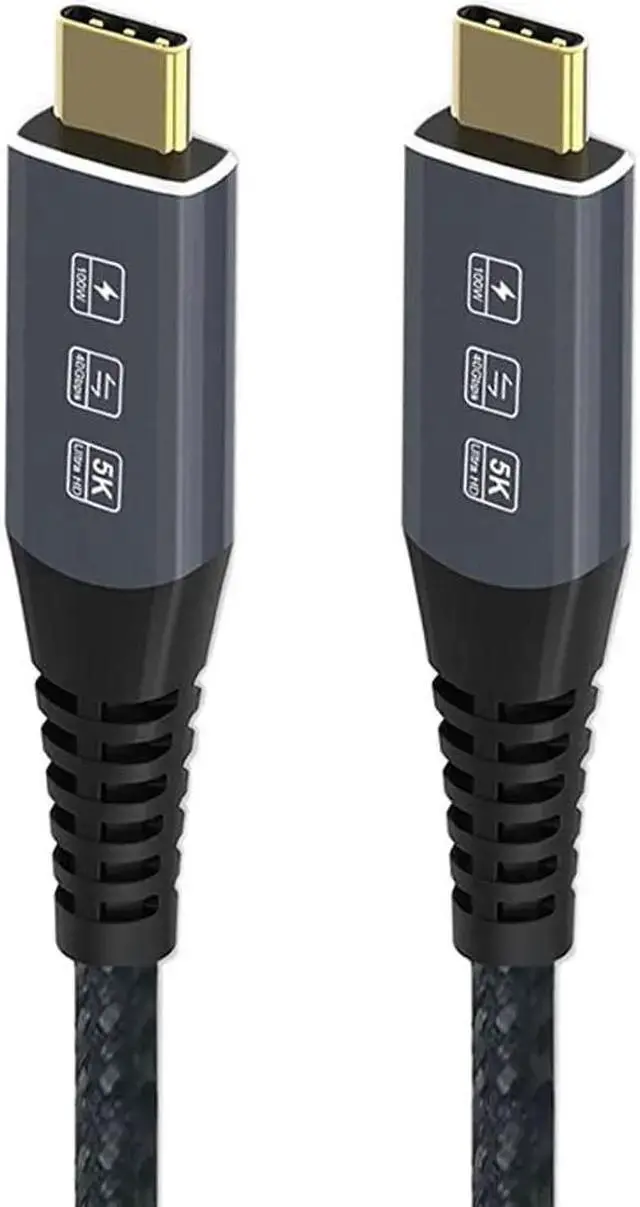 Alt view image 7 of 7 - USB Cable WISDUM USB4 USB4.0 USB-C Type-C Male to USB-C Type-C Male USB4 Cable 40Gbps with 100W Charging Compatible 1.8M