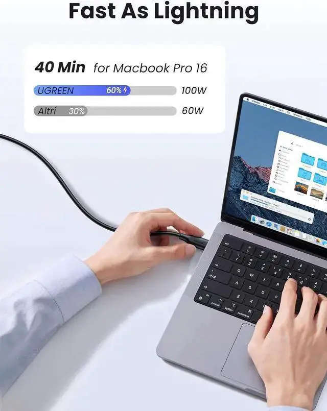 Alt view image 3 of 7 - USB Cable WISDUM USB C to USB C Cable 3-Pack 6.6FT , 100W Fast Charge USB C Cable Compatible with 15/15 Plus/15 Pro/15 Pro Max, Pro 2022, Pro 2022, Galaxy S24/S23 Ultra, Pixel, Switch