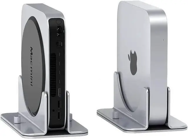 Alt view image 2 of 7 - WISDUM Hagibis Vertical Stand for Mac Mini, Aluminum Alloy Laptop Stand Anti-Slip Computer Holder Desktop Stand Compatible with M1 Chip Mac Mini, MC25 Pro