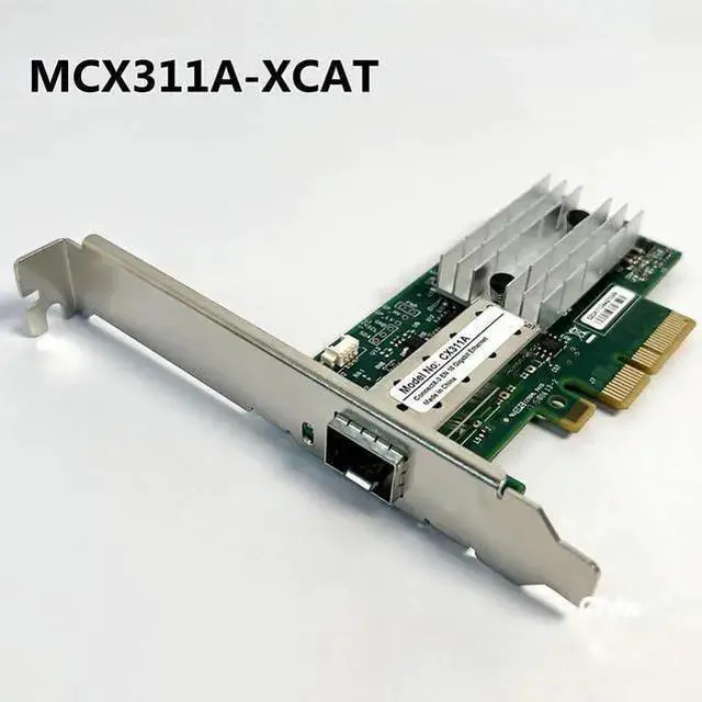 Main image of WISDUM Mellanox MCX311A-XCAT CX311A ConnectX-3 EN 10G Ethernet 10GbE SFP+ PCIe NIC Adapter Network Adapter High Profile