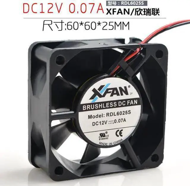 Main image of WISDUM RDL6025S 12V 0.07A 6CM 6025 mute computer chassis cooling fan