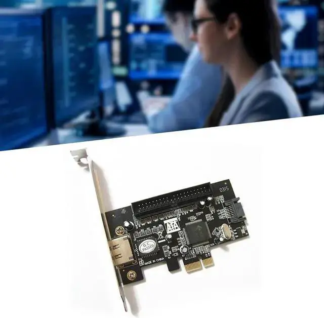 Alt view image 3 of 3 - WISDUM PCI-E SATA Expansion Card PCI-E to ESATA+SATAx1+IDE Expansion Card Supports Optical Drive Hard Disk Boot Raid Array Card
