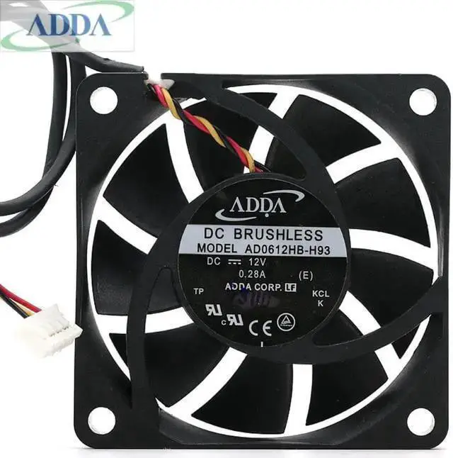 Alt view image 4 of 6 - WISDUM FOR ADDA AD0612HB-H93 6013 60*60*13mm CPU dedicated fan 12V 0.28A axial cooling fan