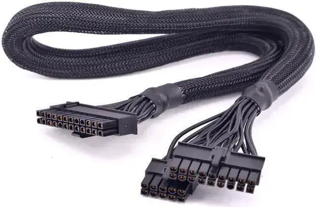 Main image of WISDUM PSU Modular 18+10pin to 24Pin ATX Power Supply Cable 20+4 Pin with Sleeved for Seasonic X-series X-560 X-660 X-760
