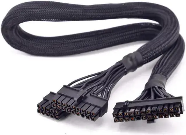 Alt view image 3 of 3 - WISDUM PSU Modular 18+10pin to 24Pin ATX Power Supply Cable 20+4 Pin with Sleeved for Seasonic X-series X-560 X-660 X-760