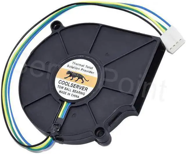 Alt view image 3 of 4 - WISDUM for BB7515BU B127515BU For COOLSERVER DC 12V 0.80A 4-Wire Server Blower Cooling Fan