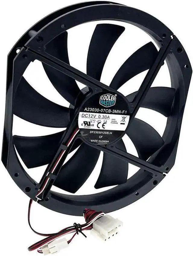 Main image of WISDUM Large Size Air Flow Computer Case Fan,230mm 23cm 12V Mute Low Noise Cooling,230X200X30mm A23030-07CB-3MN-F1 DF2303012SELN
