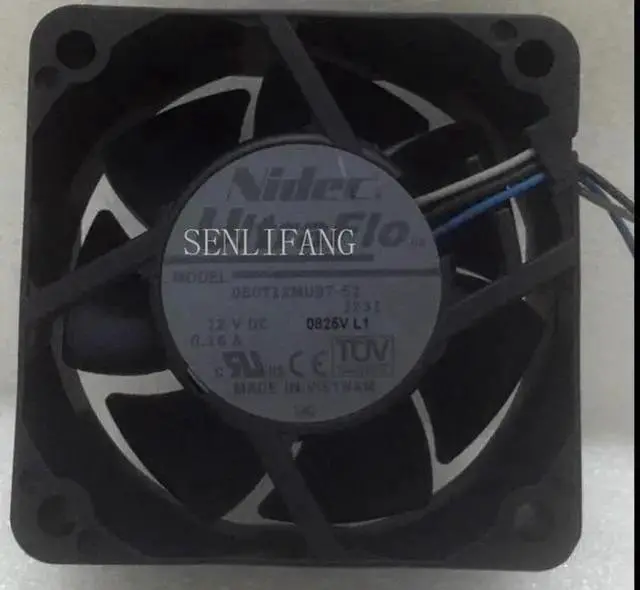 Main image of Gadget WISDUM for Nidec 6025 12v 0.16a U60T12MUB7-52 U60T12MUB7-53 3Lines Computer cooling fan