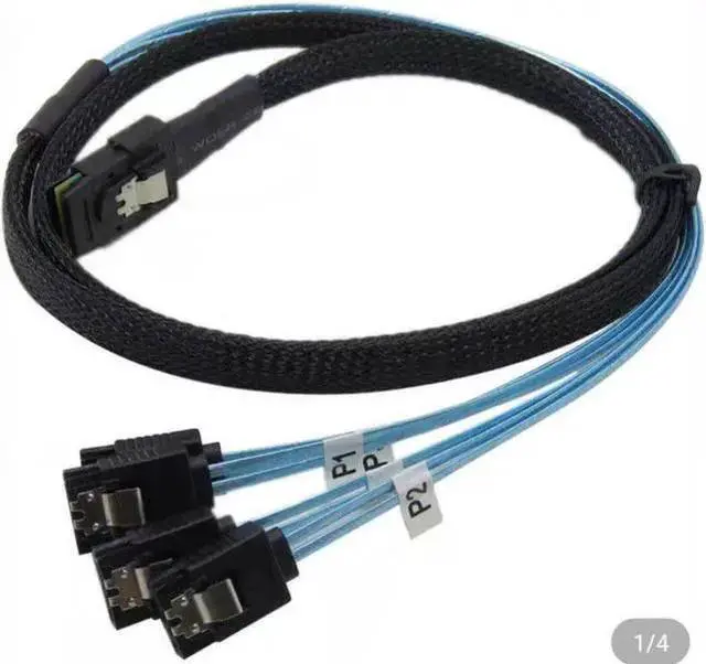 Main image of Gadget WISDUM Standard sff-8087 (4) 7-pin SATA Fanout Cable 80cm data cable