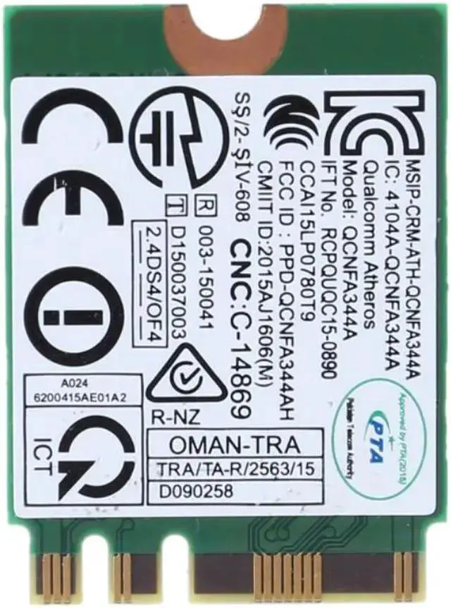 Alt view image 2 of 5 - Gadget WISDUM Tarjeta WiFi inalámbrica para 1820, DW1820, WLAN, 802.11AC + BT, 4,1 M.2, D4V21