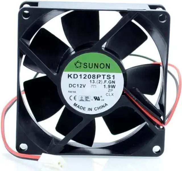 Main image of Gadget WISDUM 1pcs KD1208PTB1-13. (2). GN 8025 8CM 80mm 12V 1.9W double ball bearing cooling fan for SUNON