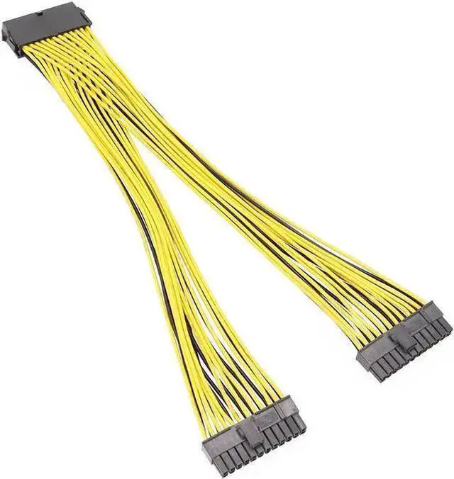 Main image of Gadget WISDUM 24Pin ATX PSU Y Adapter Cable 24 Pin Splitter Power Cable for Dual ATX Motherboard 30cm 18awg