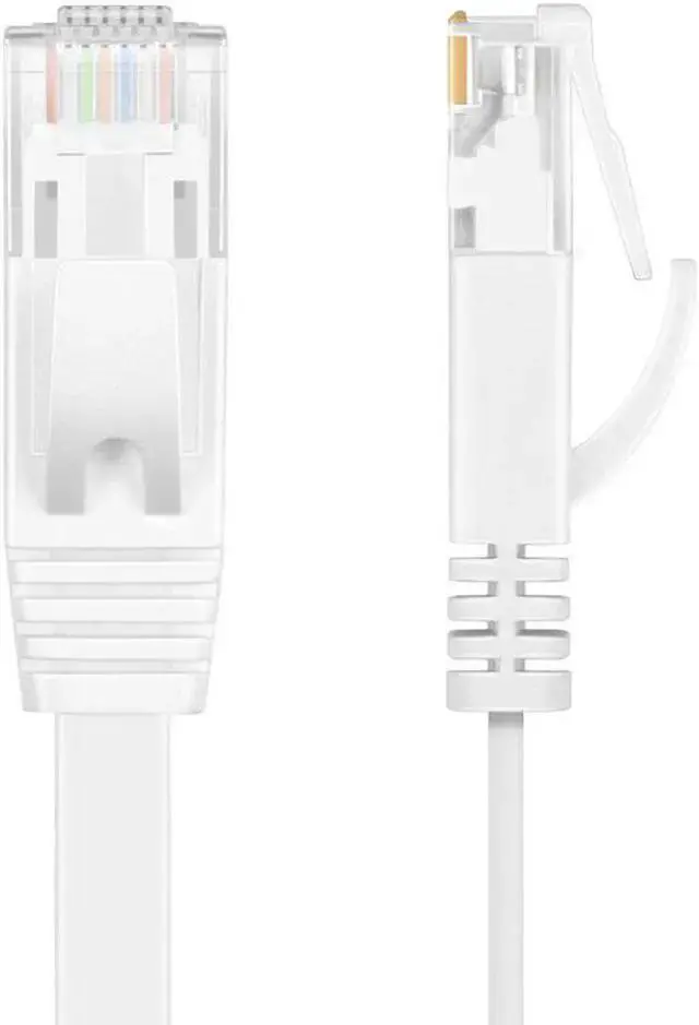Alt view image 4 of 4 - Gadget WISDUM 6PacK Flat Internet Network Cable Cat6 Computer Cable short Cat6 Ethernet Patch Lan Cable With Snagless Rj45 Connectors 1 Feet