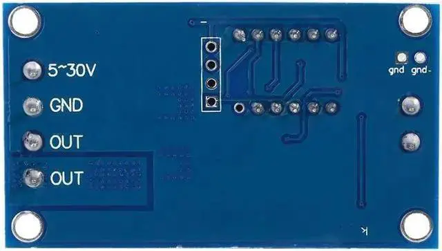 Alt view image 5 of 5 - Gadget WISDUM DC 5V-36V Dual MOS Control Cycle Trigger Timer Delay Relay Module Switch LED Quiescent Current 20mA Operating Current 50mA