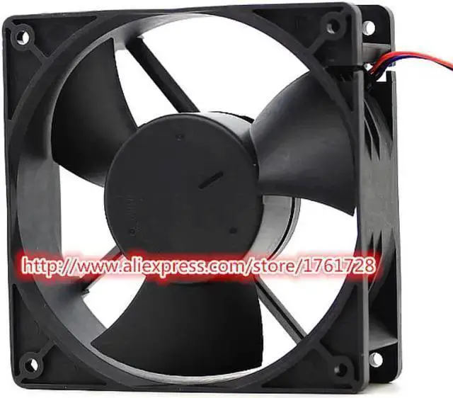 Alt view image 2 of 2 - Gadget WISDUM Delta EFB1224HHE 12038 12cm 24V 0.30A dual ball bearings frequency converer fan,3wires ~