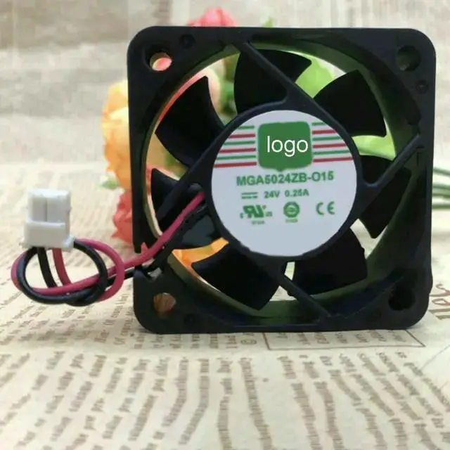 Alt view image 3 of 4 - Gadget WISDUM Inverter Cooling Fan MGA5024ZB-O15 for Yongli 24V 0.25A 2-wir 50*50*15mm