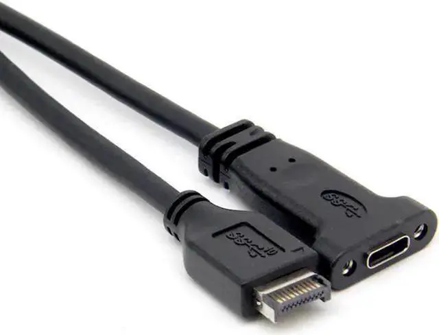 Main image of Gadget WISDUM XT-XINTE Motherboard Expansion Cable USB 3.1 Front Panel Header Type E Male to Usb-C Type C Female Computer Connector 50cm