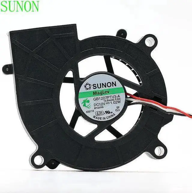 Main image of Gadget WISDUM For Sunon GB1207PTV3-A 12V 1.02W 7025 7CM 3 wire projector turbofan blower cooling fan