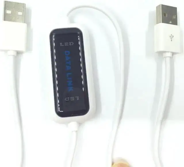 Alt view image 2 of 3 - Gadget WISDUM USB 2.0 High Speed PC To PC Online Share Sync Link Net Direct Data File Transfer Bridge LED Cable Easy Copy Between 2 Computer