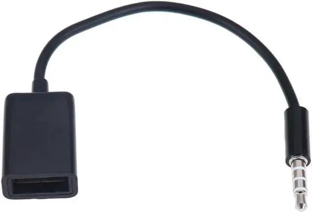 Alt view image 2 of 2 - Gadget WISDUM 3.5mm Car MP3 Male AUX Audio Plug Jack To USB 2.0 Female Converter Cable Cord