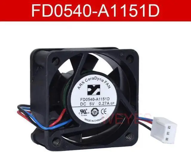 Main image of Gadget WISDUM Genuine for ARX FD0540-A1151D DC 5V 0.27A 40x40x20mm 3-wire Server Square Fan