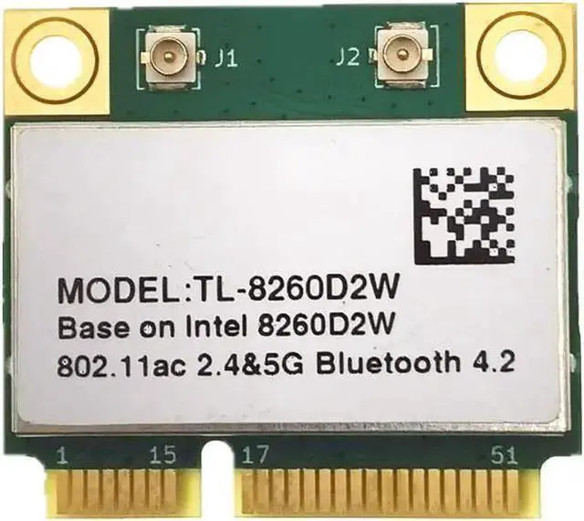 Main image of Gadget WISDUM Wireless-AC 8260 8260HMW 8260AC Mini PCI-e 2.4g 5g WI-FI for 8260 802.11a/b/g/n/ac+Bluetooth 4.2 867Mbps wifi network card