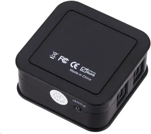 Main image of Gadget WISDUM Digital SPDIF Optical Audio Splitter Adapter 3-way Optical Splitter SPDIF Optical Cable Splitter Hub