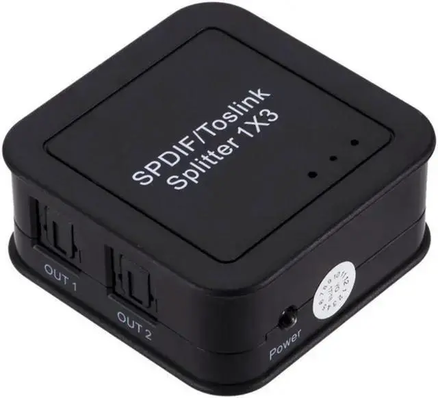 Alt view image 2 of 3 - Gadget WISDUM Digital SPDIF Optical Audio Splitter Adapter 3-way Optical Splitter SPDIF Optical Cable Splitter Hub
