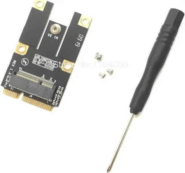 Main image of Gadget WISDUM NGFF M.2 Key A Wifi Bluetooth Card to Mini PCI-E Converter Adapter for 7260 7265 8260 8265 9260 9560 AX200