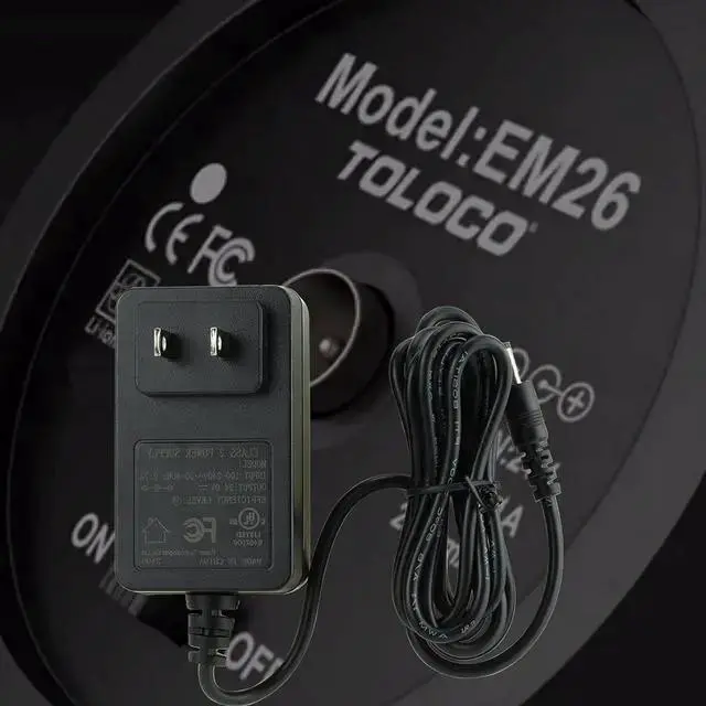 Alt view image 3 of 3 - WISDUM EM26 Massage Gun Charger Replacement for TOLOCO EM26, AERLANG EM13 / Darkiron EM31 Massage Gun 24V Power Adapter Charging Cord