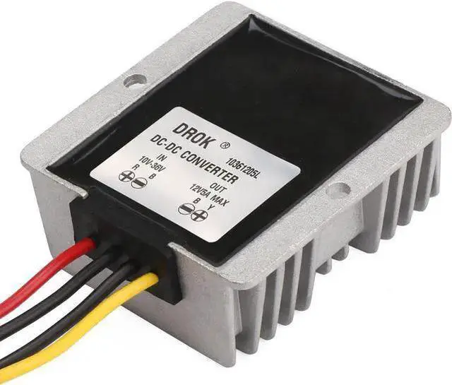 Alt view image 2 of 7 - WISDUM DROK Waterproof 60W Automatic Step Up Down Voltage Regulator Stabilizer 10V-36V to 12V 5A Buck Boost Power Converter 12V Volts Regulator for Fan Motor