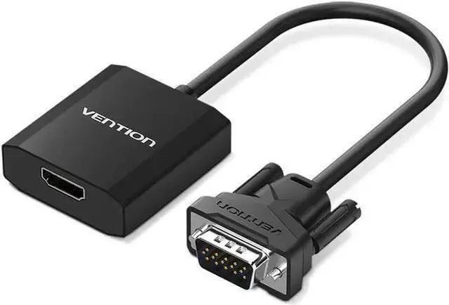 Main image of WISDUM VGA to HDMI Adapter ,1080P Analog to Digital Video Audio Converter Male to Female with Audio and Micro USB Charging Cable VGA Adapter for PC Laptop to HDTV Projector