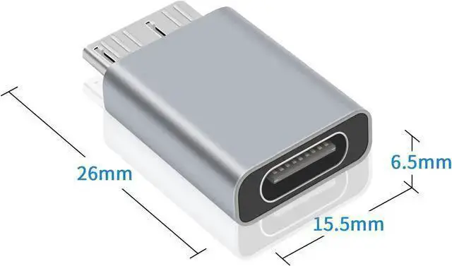 Alt view image 6 of 7 - WISDUM USB C to Micro B Adapter Type C to Micro B Cable Adapter 2Pack Micro B to USB C 3.1 Adapter for Hard Drive Cable USB C Hard Drive Cable Adapter for USB 3.0 External Portable SSD HDD