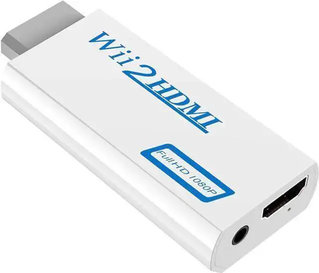 Main image of WISDUM Wii to HDMI Converter Wii to HDMI Audio Video Converter with 3.5mm Audio Cable Compatible with Wii Wii U HDTV Supports All Wii Display Modes