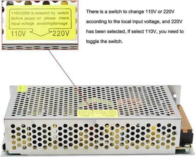 Alt view image 3 of 7 - WISDUM 18V 10A Switching Power Supply Transformer AC110/220V to DC 18V 10A 180W for Industrial Automation, Electronic Equipment, Communications