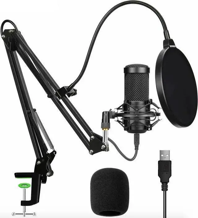 Main image of WISDUM Aokeo Professional USB Streaming Podcast PC Condenser Microphone With Stand+Pop