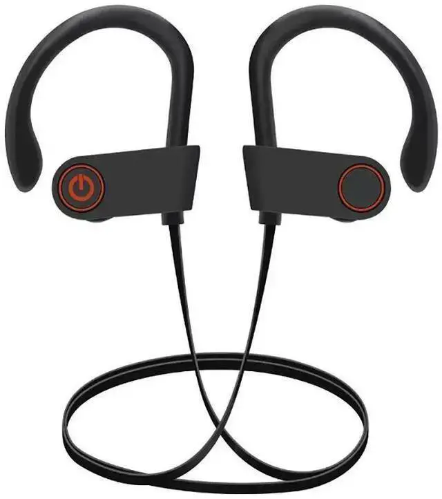 Alt view image 7 of 7 - WISDUM Wireless headphones, Bluetooth Headphones 13 Hours Playtime Bluetooth 5.0 Sport Earphones IPX7 Waterproof Wireless Earbuds Built-in Microphone Ear Hooks