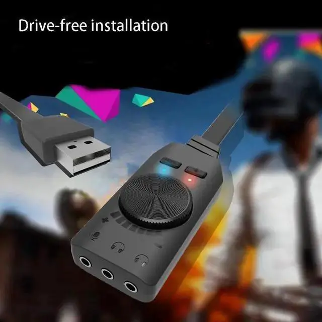 Alt view image 4 of 7 - WISDUM 5.1CH Stereo Surround Sound Card PCIe Built-in 5.1 Channel 3D Sound Effect Sound Card for PC