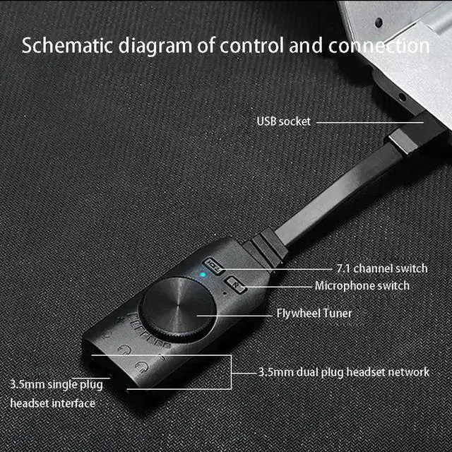Alt view image 3 of 7 - WISDUM 5.1CH Stereo Surround Sound Card PCIe Built-in 5.1 Channel 3D Sound Effect Sound Card for PC