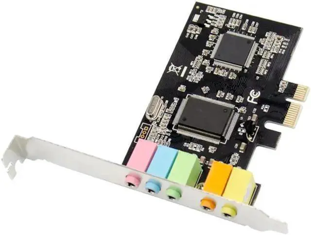 Alt view image 7 of 7 - WISDUM 5.1CH Stereo Surround Sound Card PCIe Built-in 5.1 Channel 3D Sound Effect Sound Card for PC