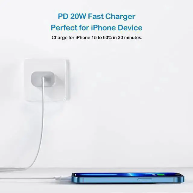 Alt view image 3 of 7 - WISDUM USBC Charger Block for 16 Charging Plug,MFI Certified Fast USB C Wall Cube 2Pack Power Adapter for 15/16 Pro/Plus/Pro Max/14/13/12/11,for Air/Mini USB-C Charge Brick Box