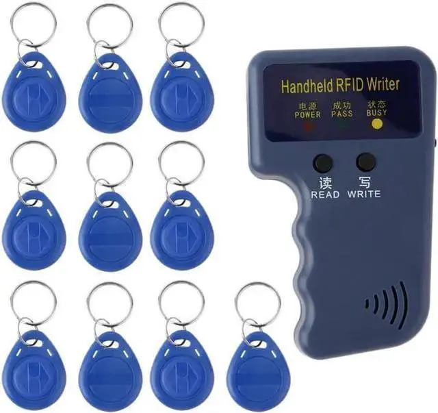 Main image of WISDUM Handheld 125KHz RFID ID Card Copier Writer Duplicator Programmer Reader Match Writable EM4305 ID Keyfobs Tags Card Key Cards